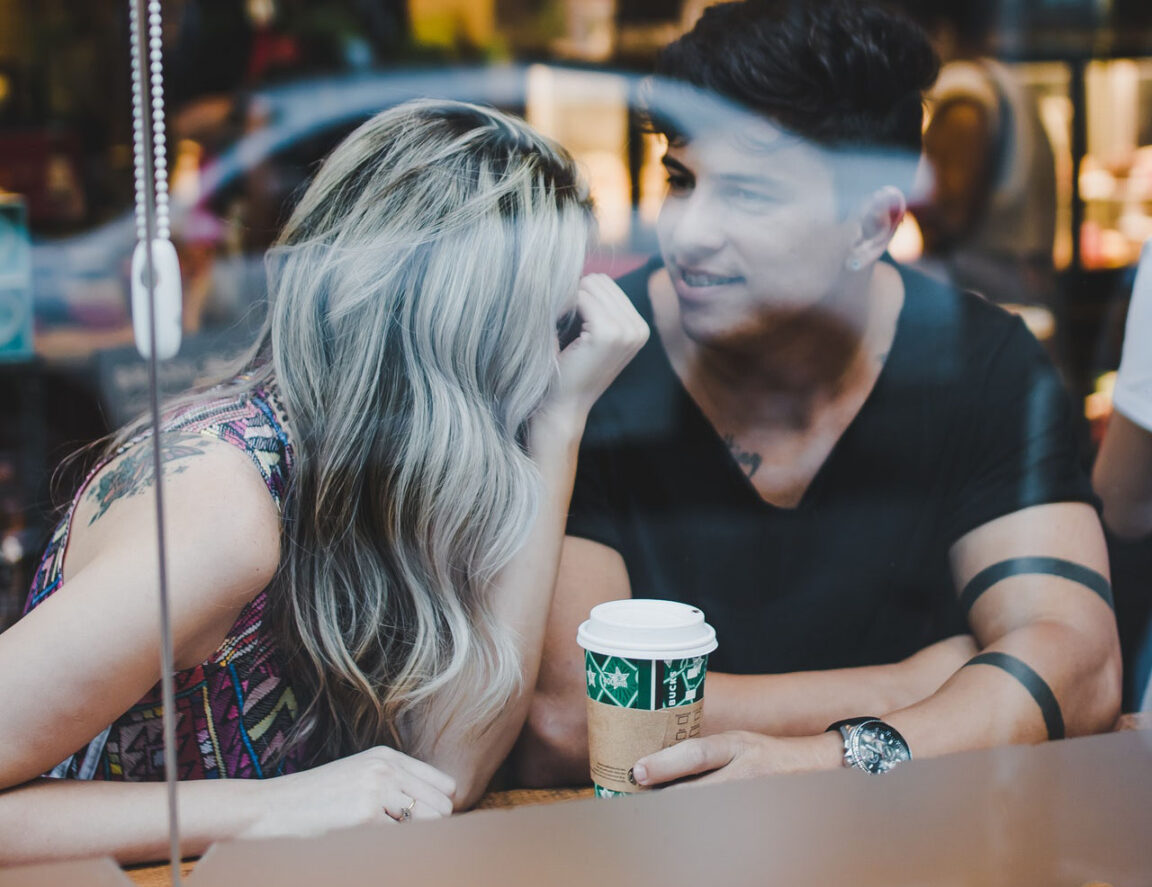 couple in cafe