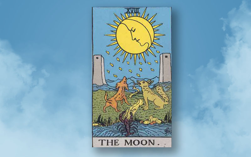 The Moon Tarot Card Meanings Upright And Reversed Mindful Cupid